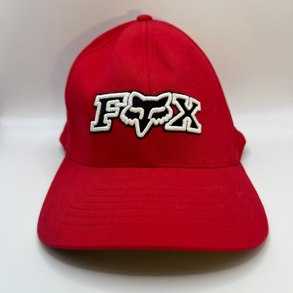 '01 Vintage Y2K Fox Racing Corpo FlexFit Hat Chili Classic Stretch Cap Motocross